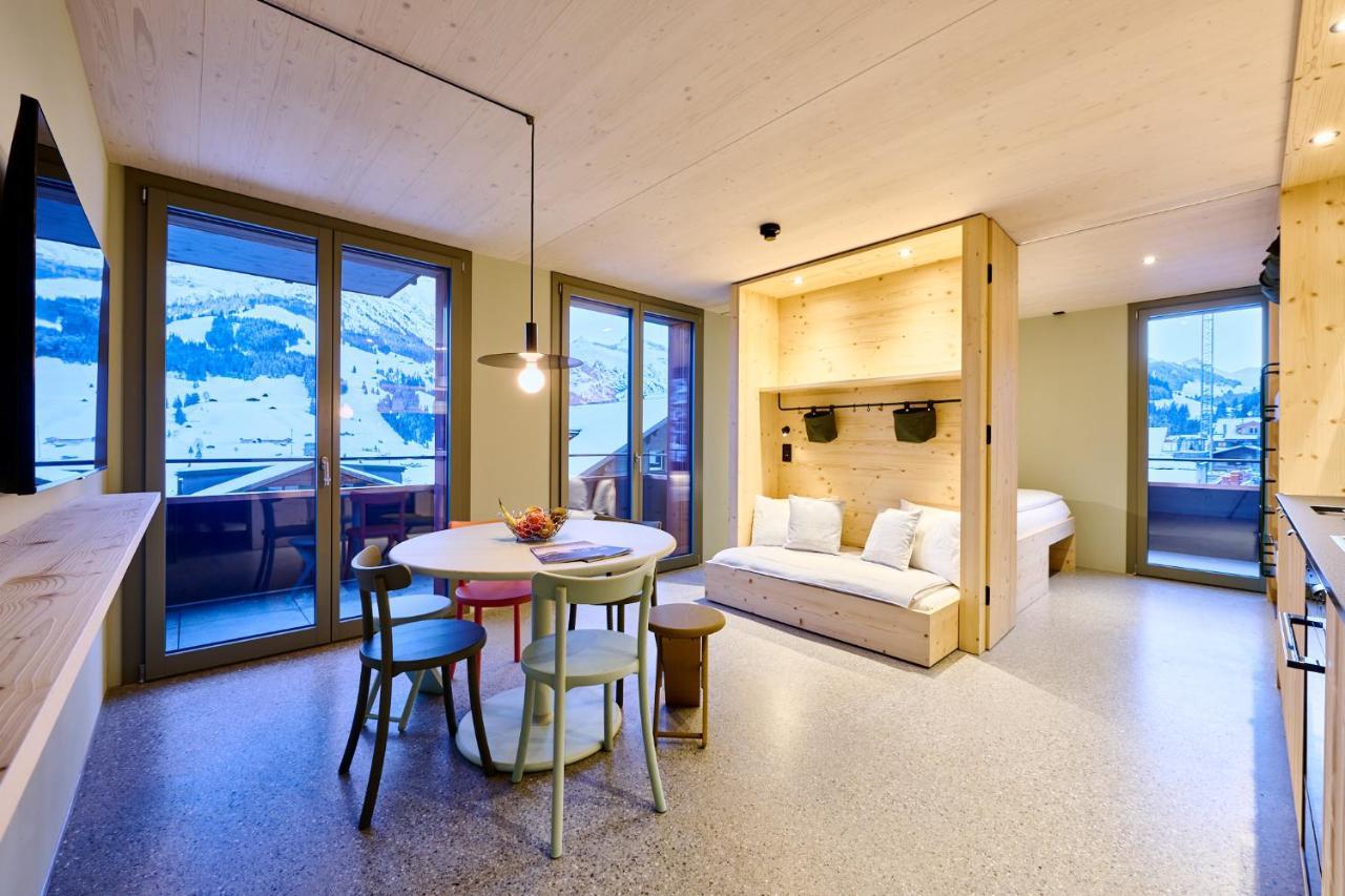 Apart Hotel Adelboden Am Dorfplatz Exteriör bild